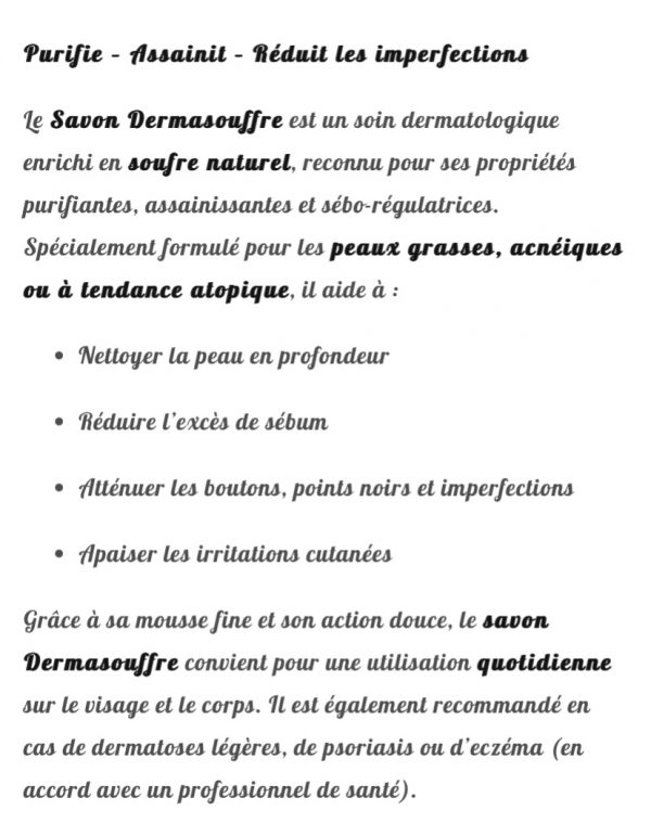 Savon dermasoufre – Image 3